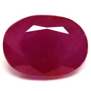 Rubin 3,23 ct, czerwony, szlif owalny