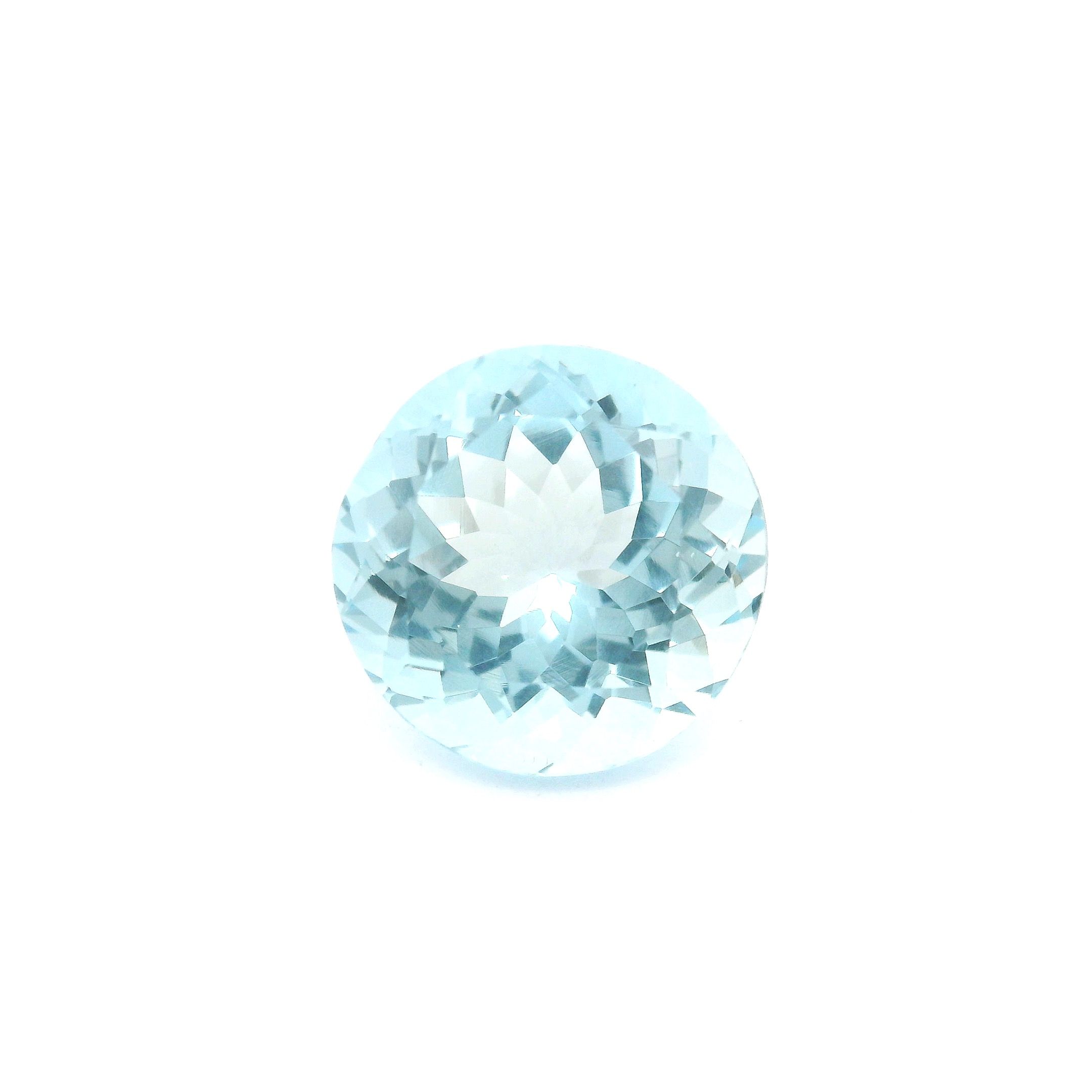 3.65 ct Round aquamarine