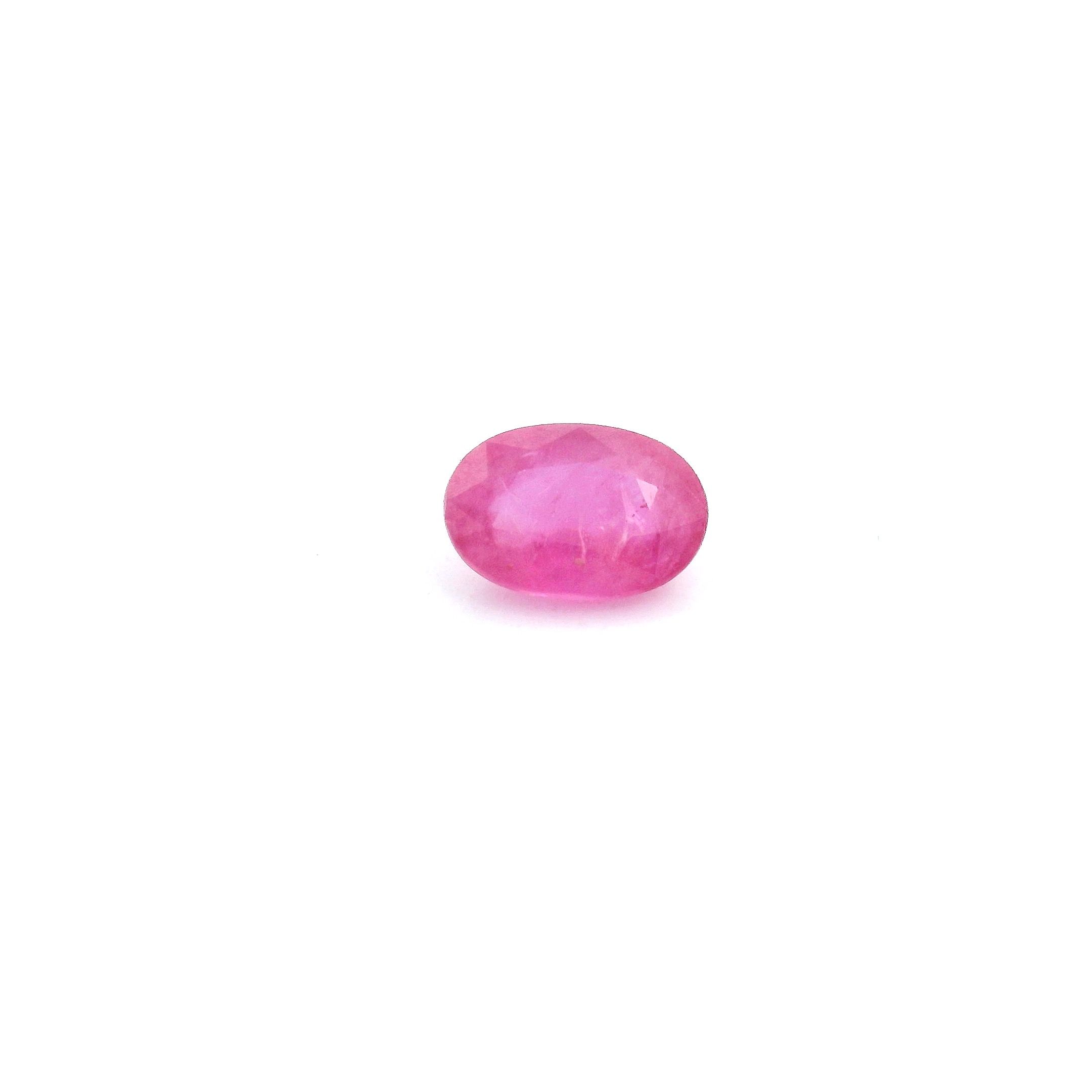 RUBY FACETED 0.6ct RED Medium Intense MI MOZAMBIQUE HEATED