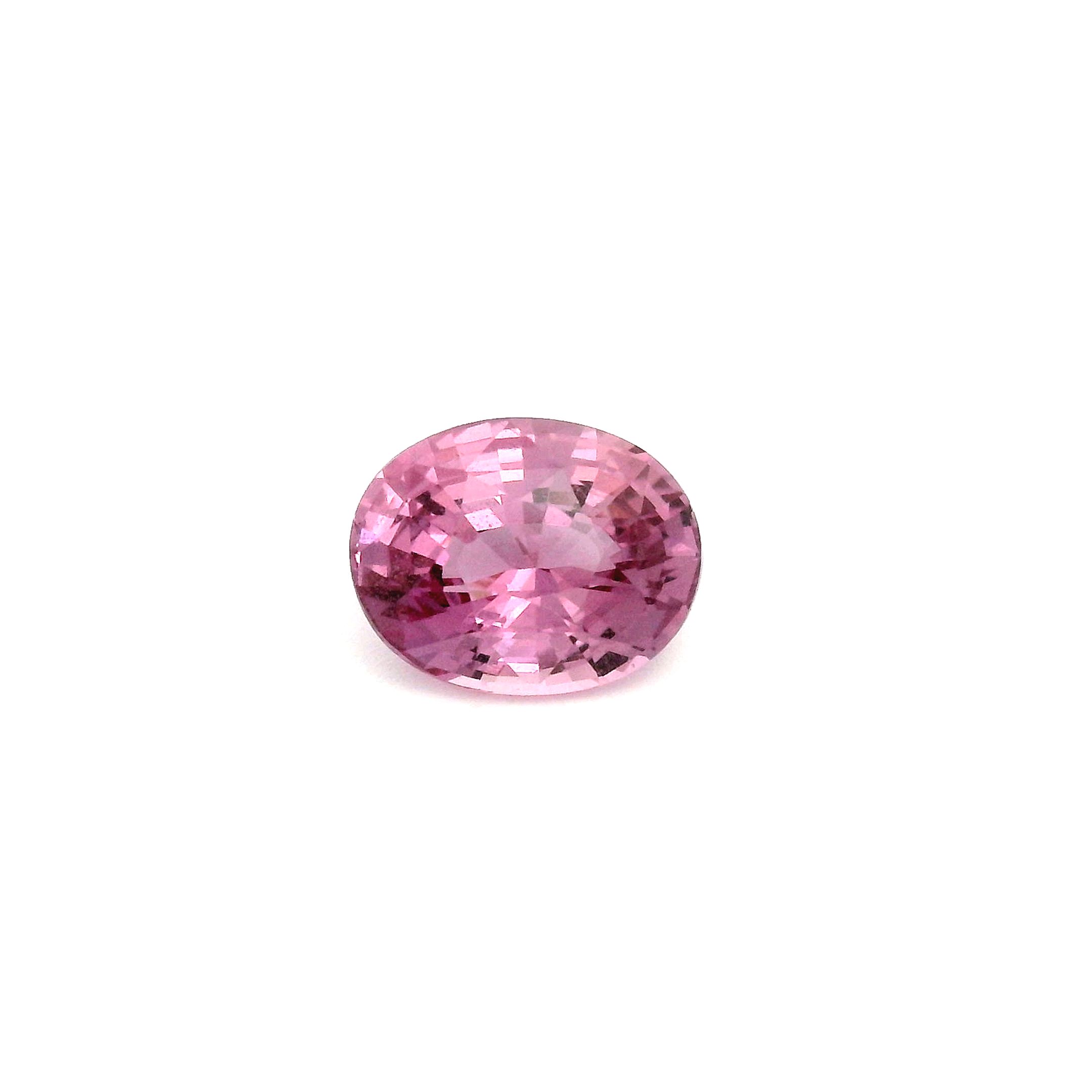 Szafir 1,54 ct, różowy, szlif owalny