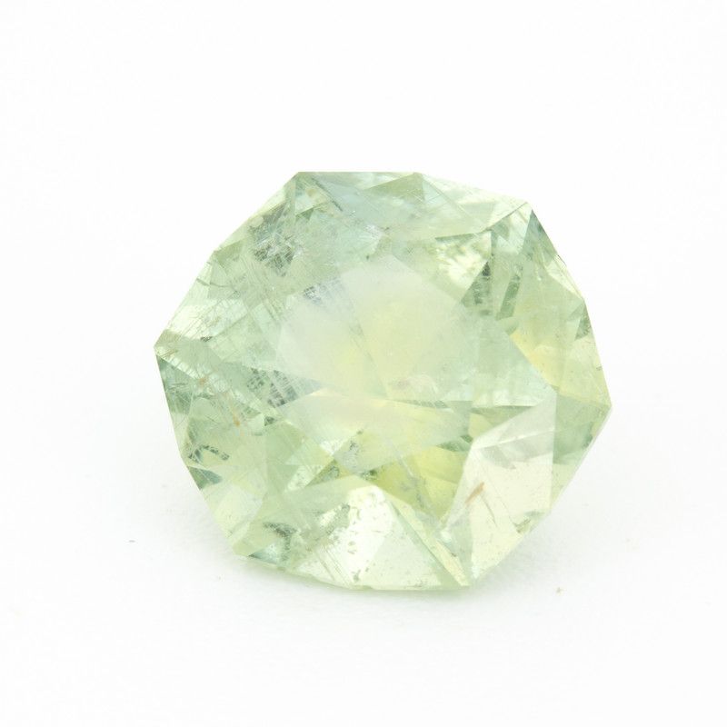 Szafir 5,22 ct, żółty, szlif sześciokątny
