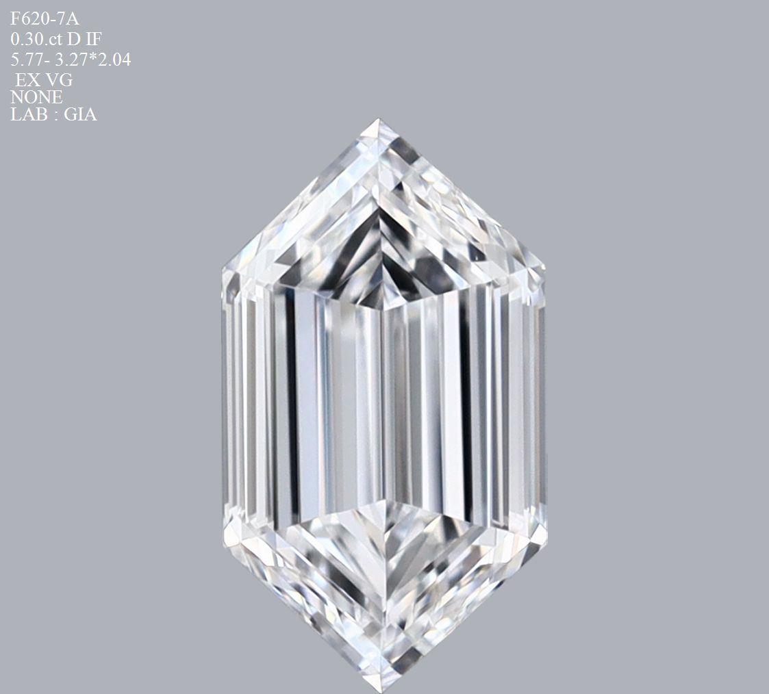 Prírodný diamant hexagonal,...