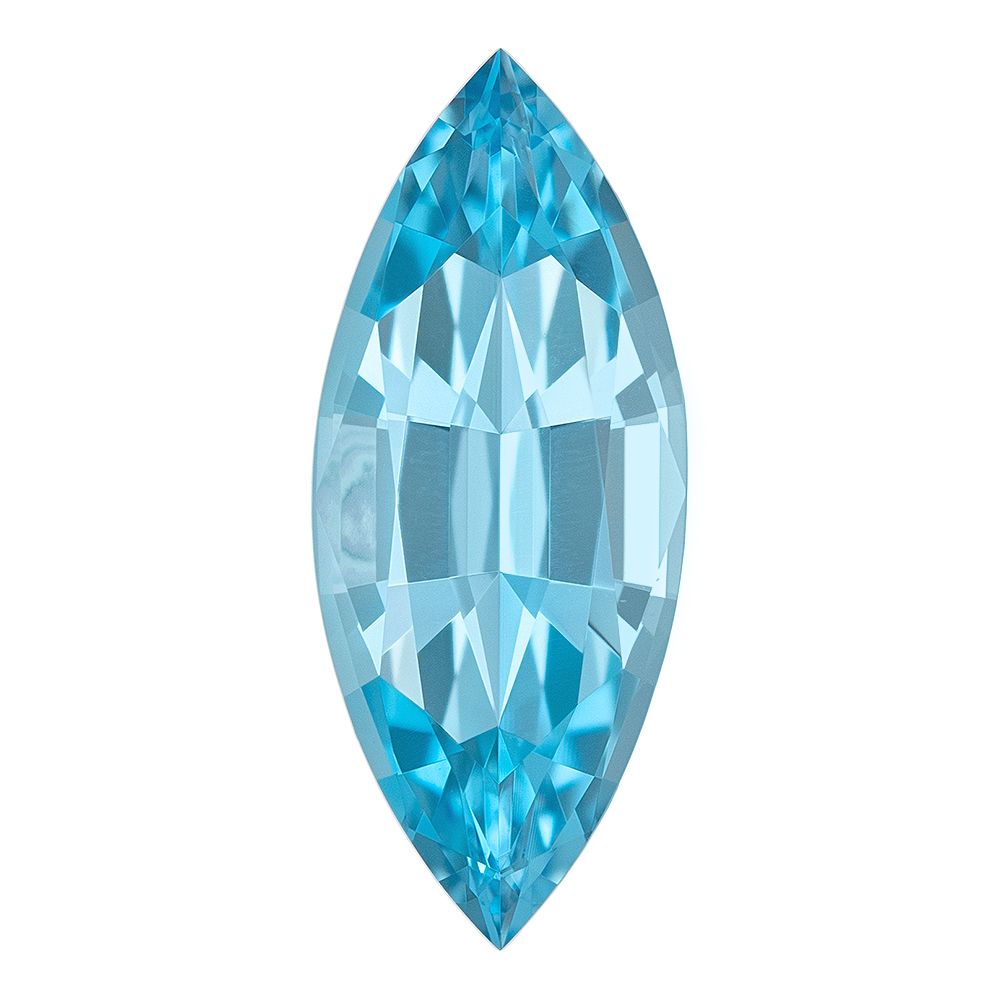 AQUAMARINE FACETED 2.58ct BLUE EC MADAGASCAR NONE