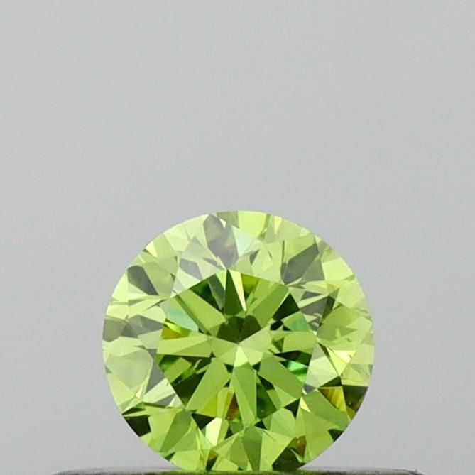 0.28 CT Fancy Vivid Green ROUND