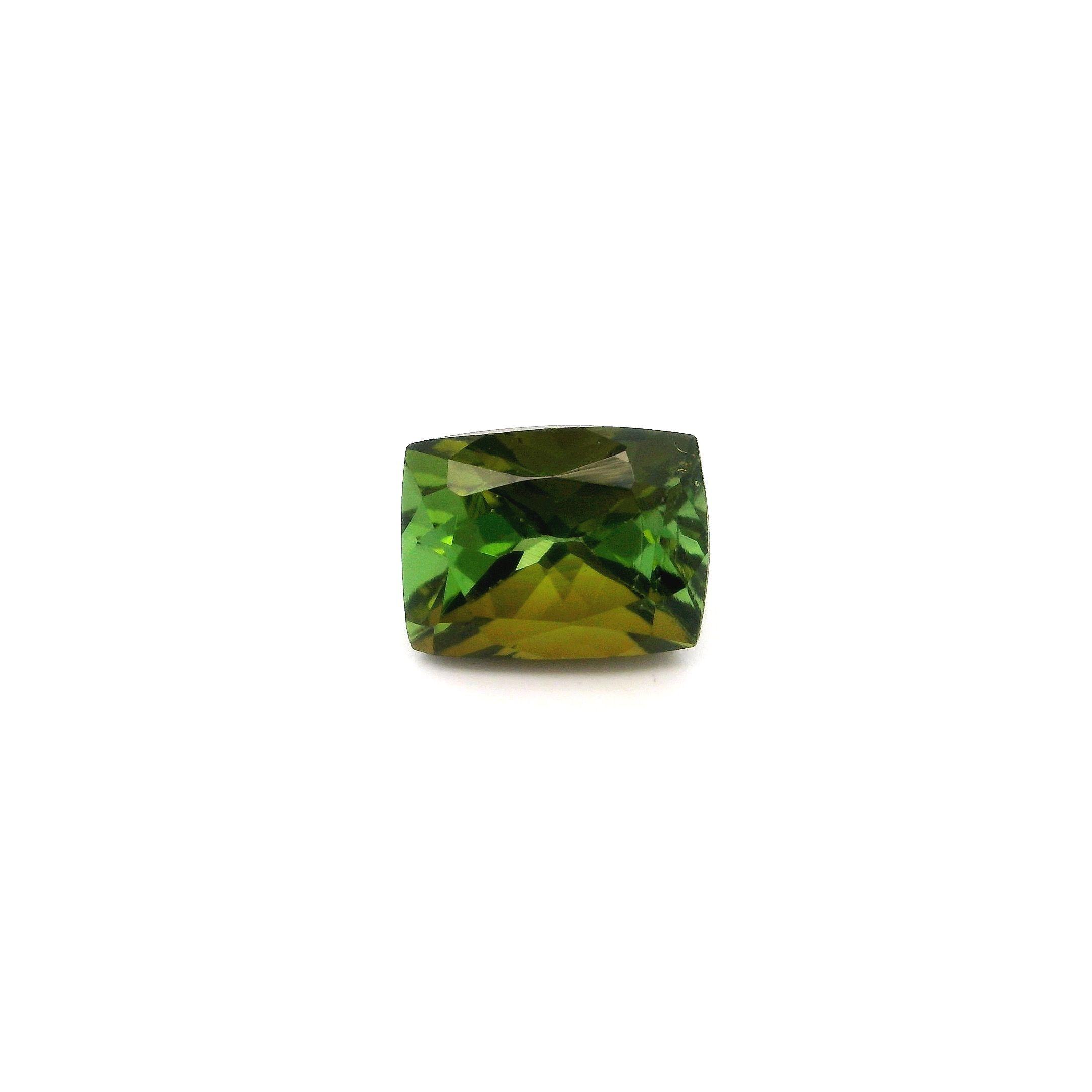 Turmalin 2,03 ct, zielony, szlif cushion