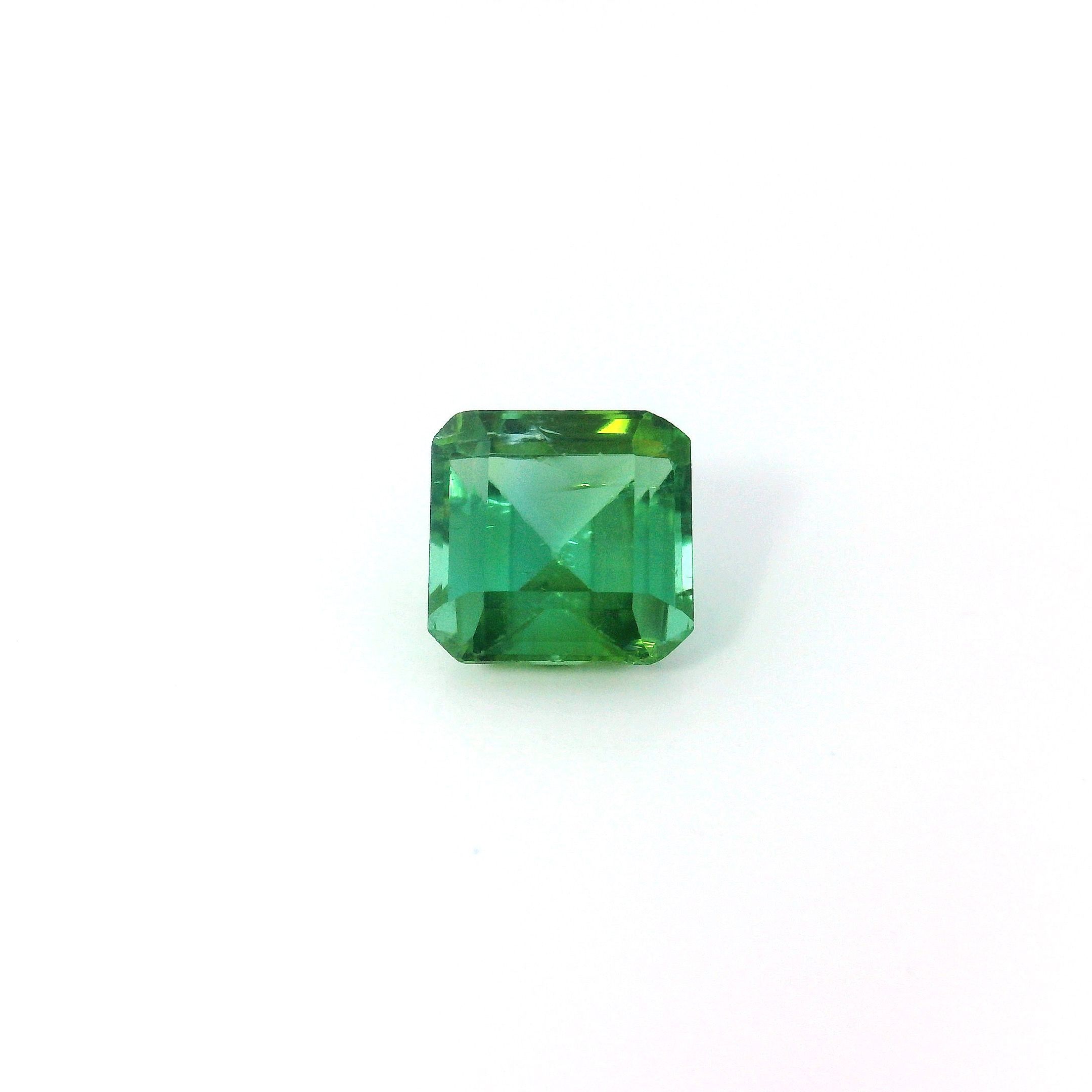 Turmalin 1,32 ct, zielony, szlif ośmiokątny