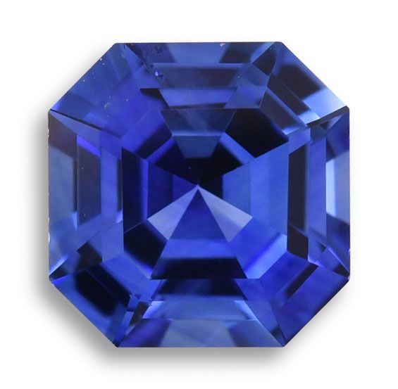 SAPPHIRE FACETED 1.37ct BLUE Blue EC SRILANKA HEATED