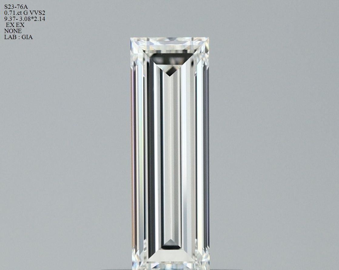 Prírodný diamant bageta,...