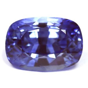 Szafir 3,45 ct, niebieski, szlif cushion