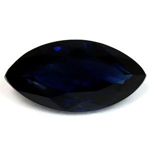 Szafir 1,80 ct, niebieski, szlif markiza