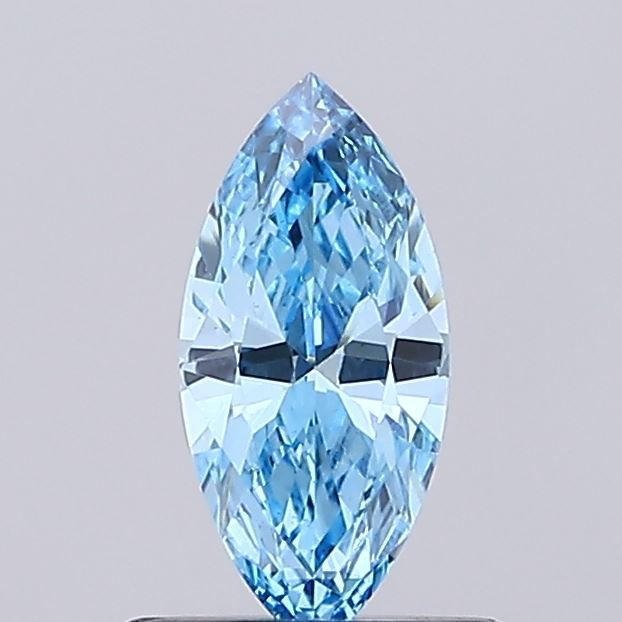 0.35 CT Fancy Vivid Blue MARQUISE