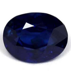Szafir 1,11 ct, niebieski, szlif owalny