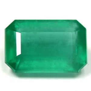 Szmaragd 3,85 ct, zielony, szlif szmaragdowy