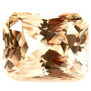 Szafir 1,11 ct, różowy, szlif szmaragdowy