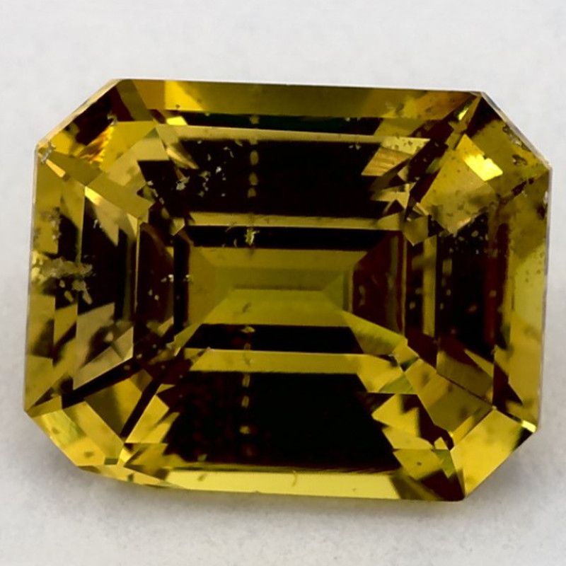 Szafir 2,27 ct, zielony, szlif ośmiokątny