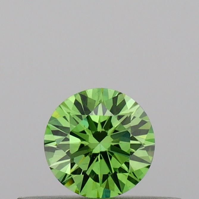 0.23 CT Fancy Vivid Green ROUND