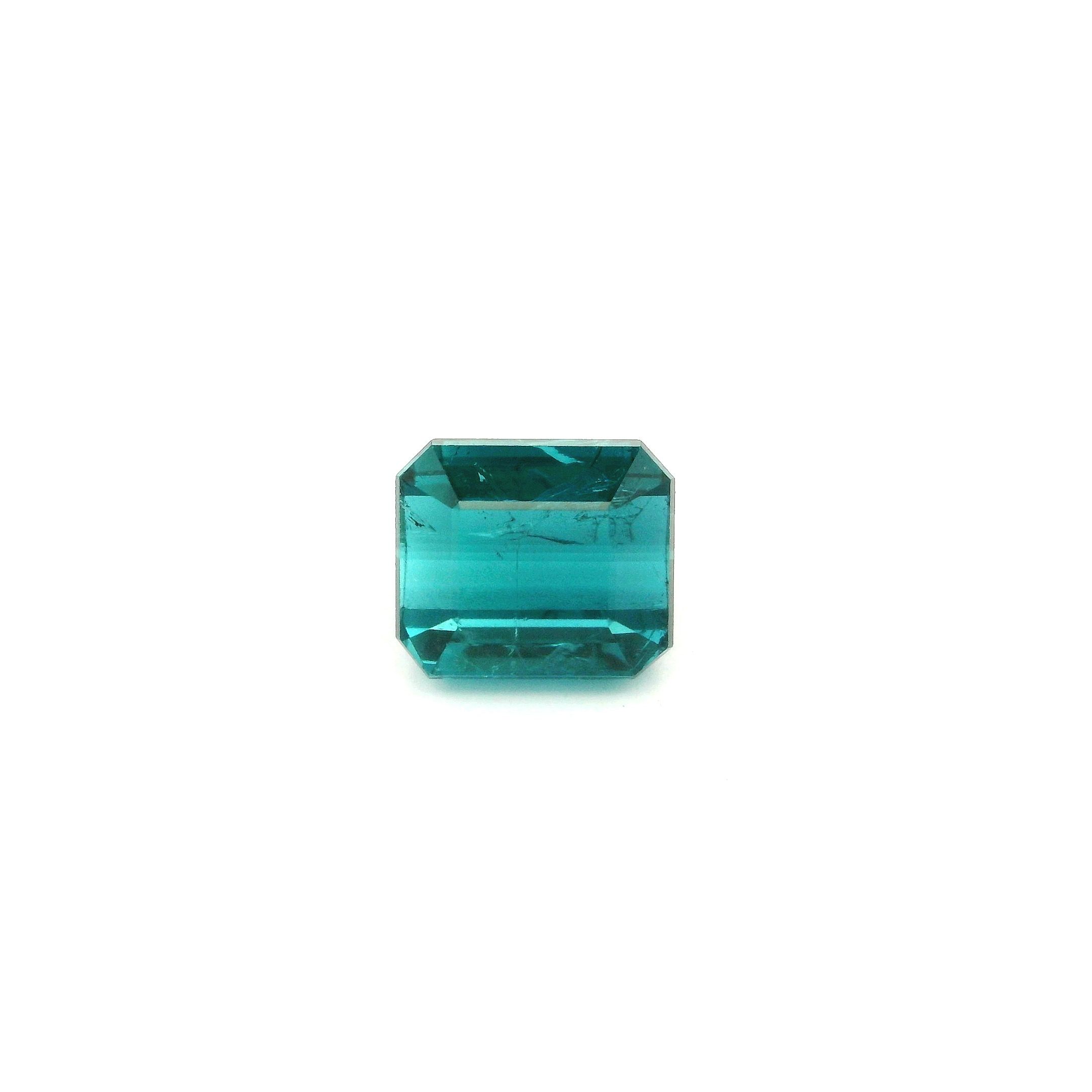 Turmalin 2,34 ct, niebieski, szlif ośmiokątny