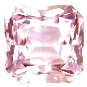 Szafir 1,52 ct, różowy, szlif szmaragdowy