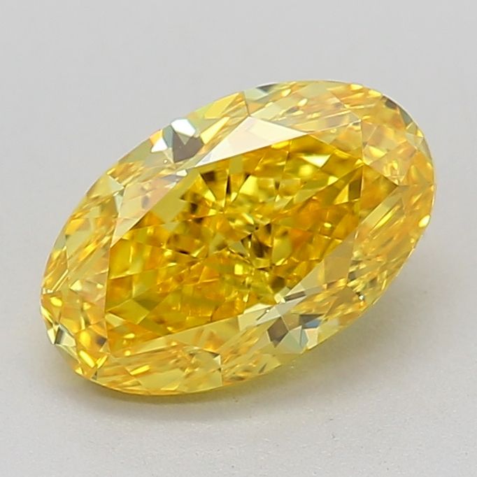0.9 CT Fancy Vivid Yellow OVAL