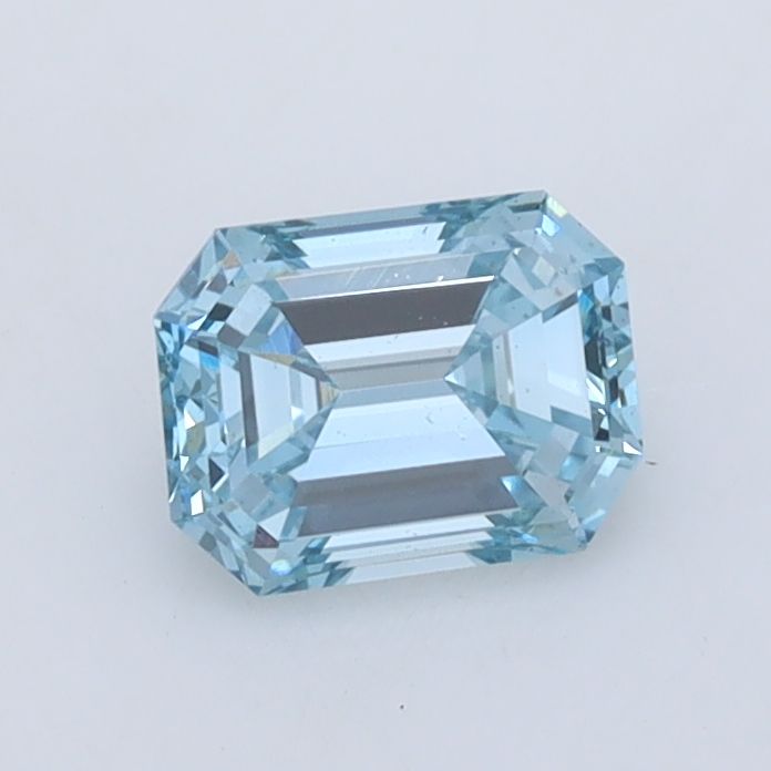 0.78 CT Fancy Intense Greenish Blue EMERALD