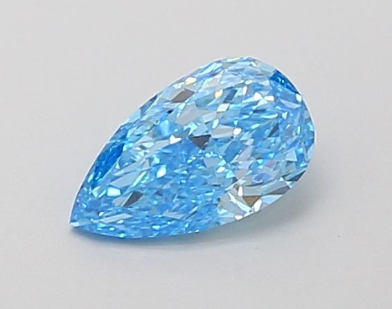 0.48 CT Fancy Intense Blue PEAR