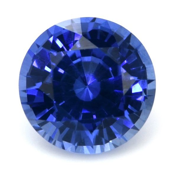 Szafir 1,12 ct, niebieski, szlif okrągły