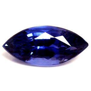 Szafir 1,08 ct, niebieski, szlif markiza