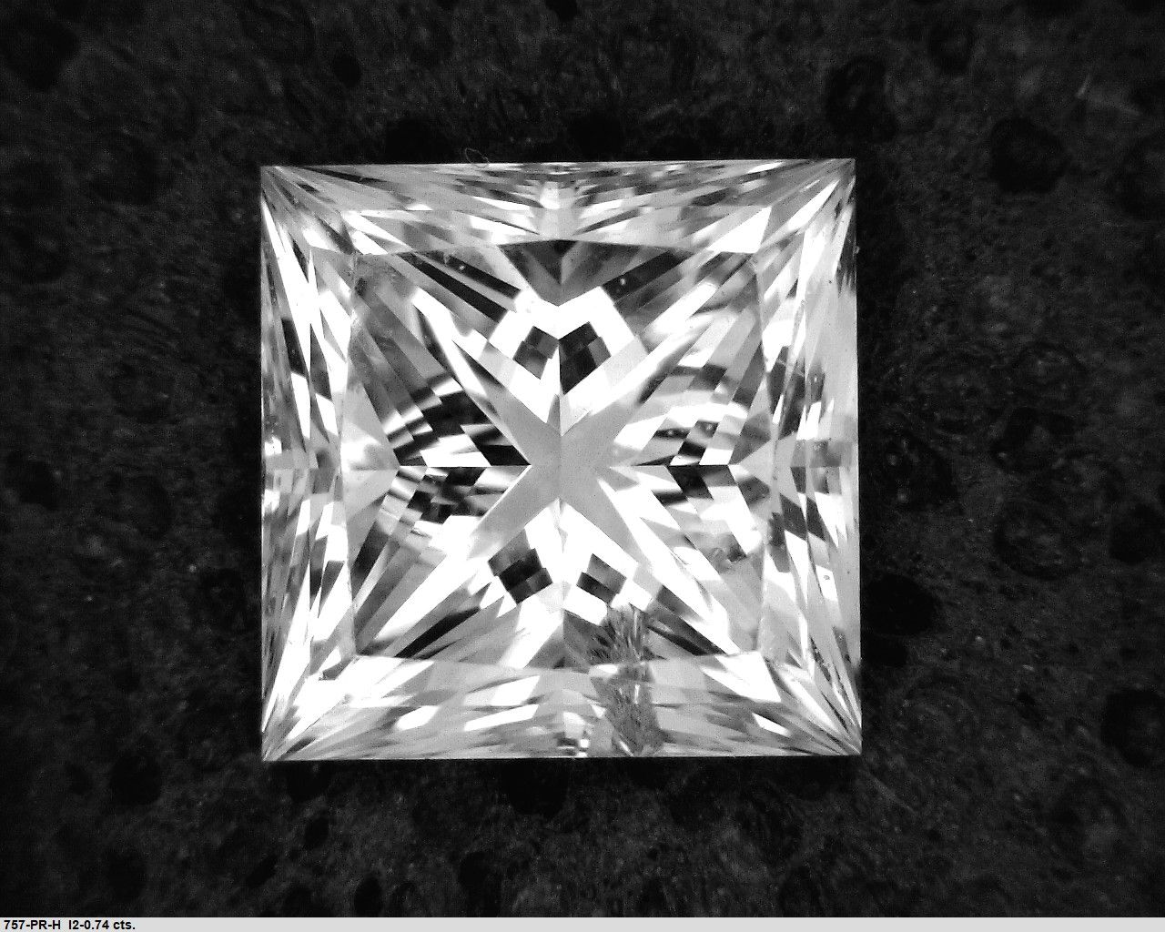 Prírodný diamant princess,...