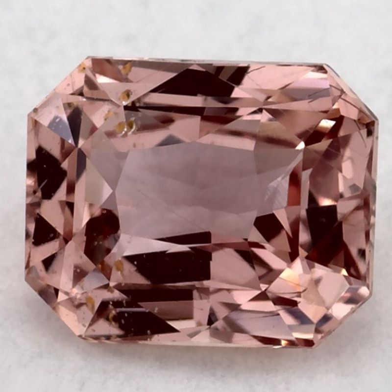 Szafir 1,00 ct, różowy, szlif ośmiokątny