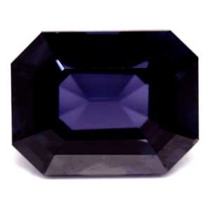 Szafir 3,35 ct, purpurowy, szlif szmaragdowy