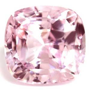 Szafir 2,55 ct, różowy, szlif cushion
