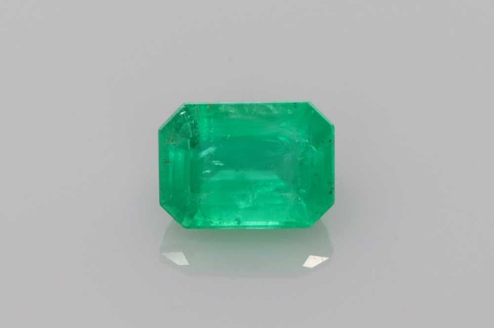 Szmaragd 1,11 ct, zielony, szlif szmaragdowy