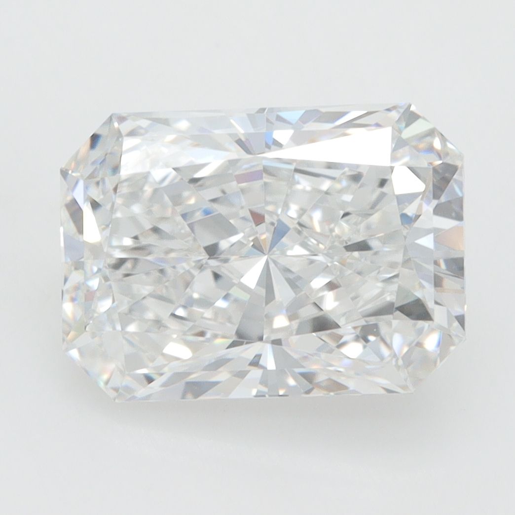 3.11-carat radiant diamond with E color, null cut, and VVS1 clarity.