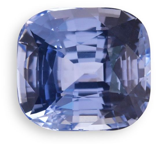 Szafir 4,01 ct, niebieski, szlif cushion