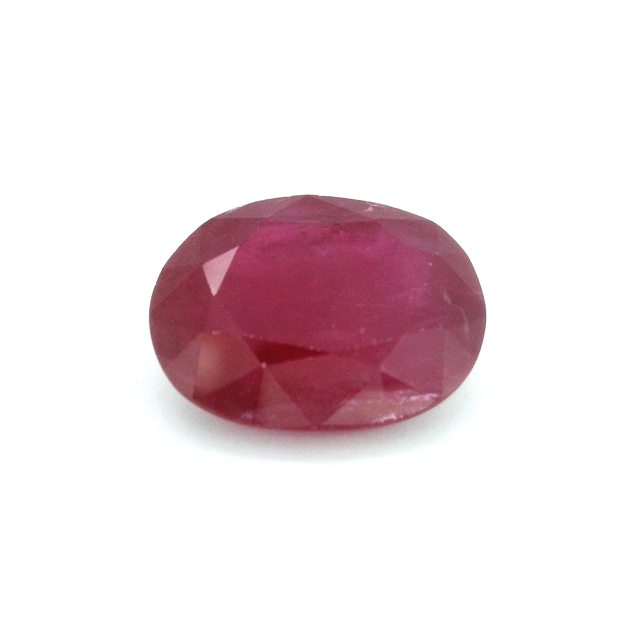Rubin 7,68 ct, czerwony, szlif owalny