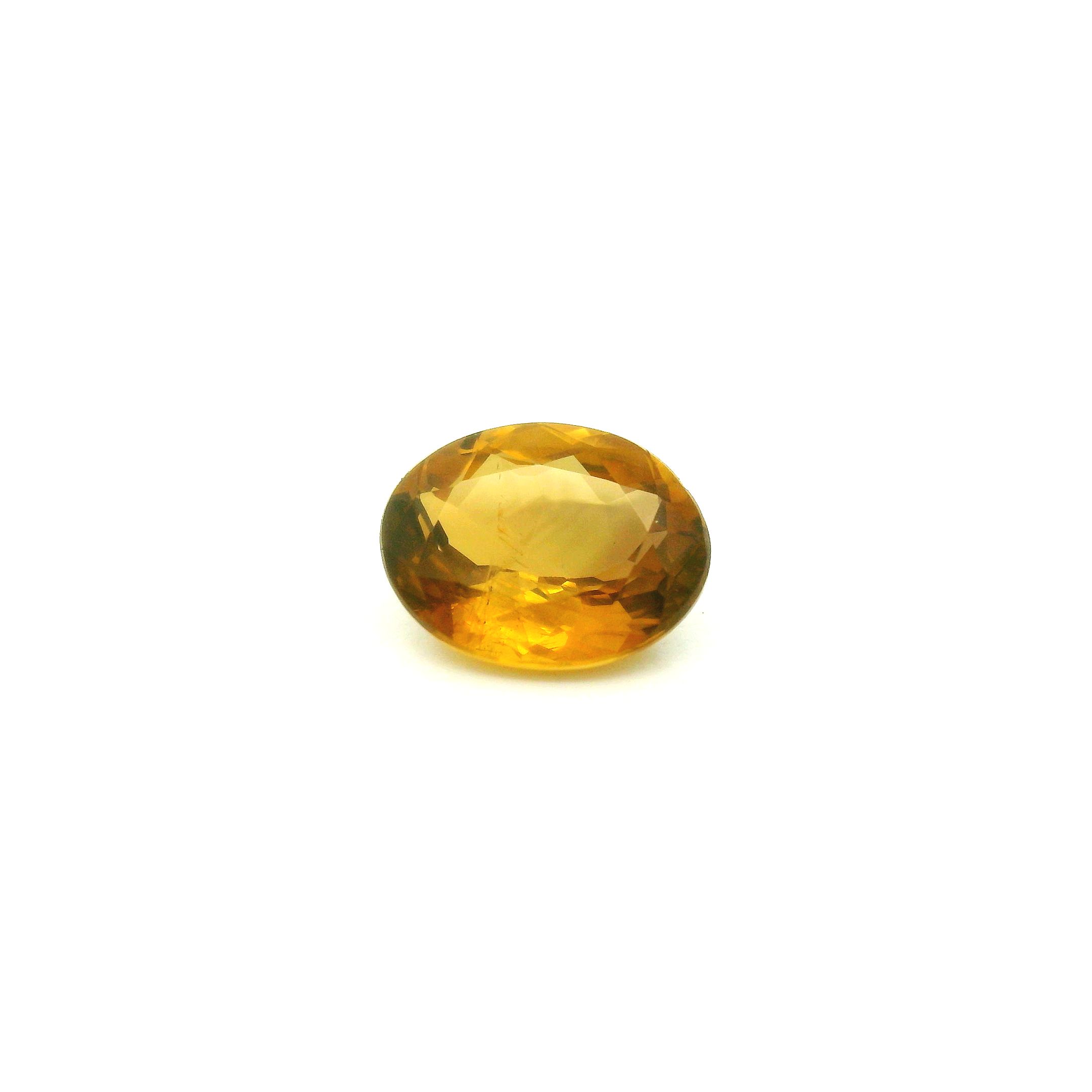 Aleksandryt 1,43 ct, żółty, szlif owalny