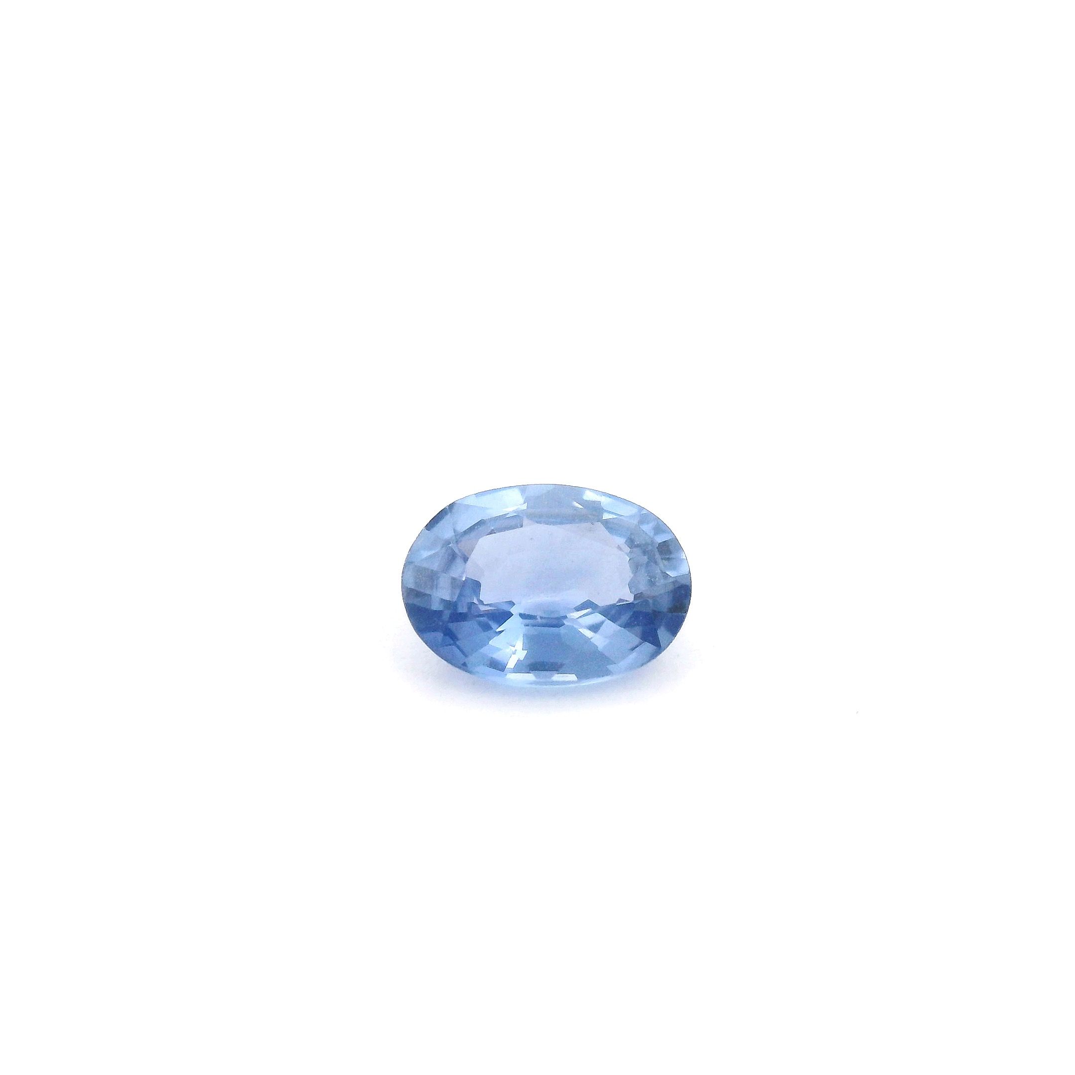 SAPPHIRE FACETED 0.83ct BLUE Medium Intense SI THAILAND HEATED