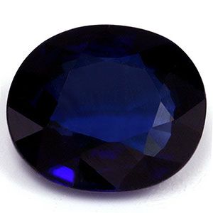 SAPPHIRE FACETED 1.23ct BLUE Deep Blue EC MADAGASCAR HEATED