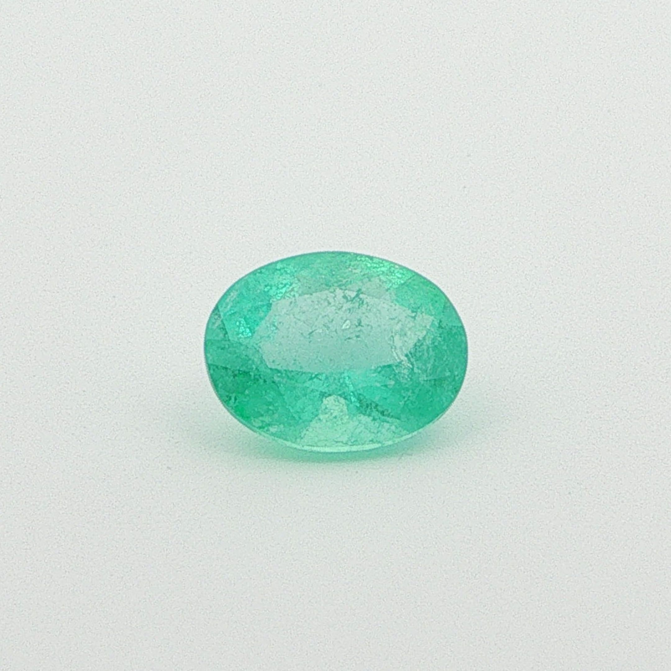1.73 ct Oval Emerald