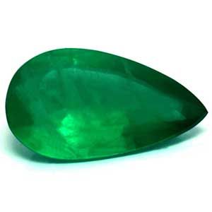 Szmaragd 1,16 ct, zielony, szlif gruszka