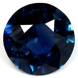 Szafir 1,18 ct, morski, szlif okrągły