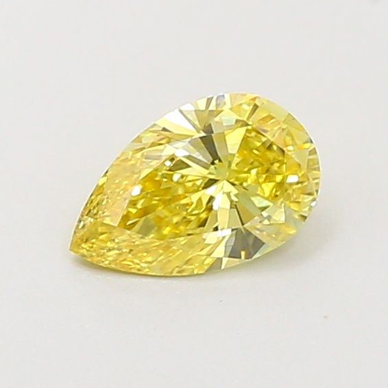 0.43 CT Fancy Vivid Yellow PEAR
