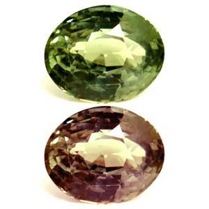 Aleksandryt 1,53 ct, zielony, szlif owalny
