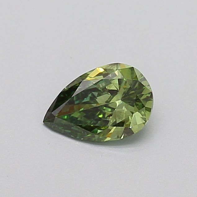 0.33 CT Fancy Vivid Green PEAR
