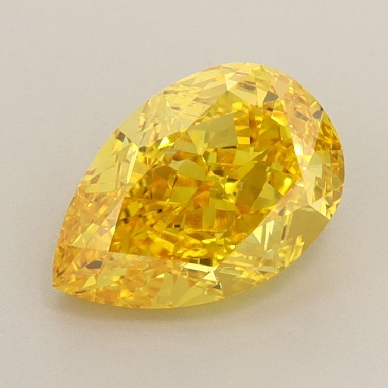 1.27 CT Fancy Vivid Yellow PEAR