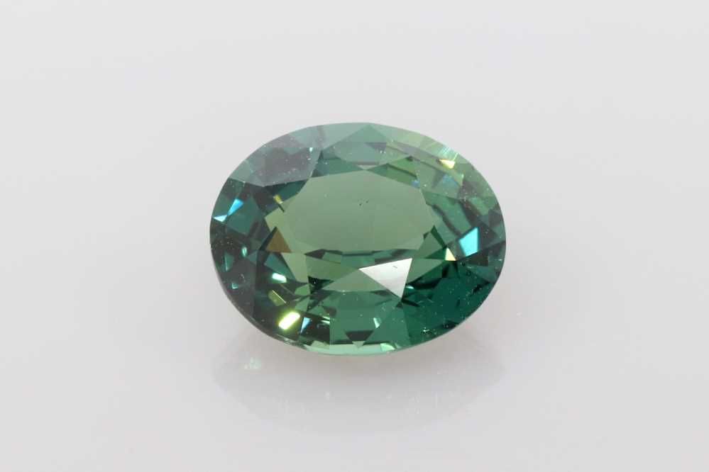 Szafir 2,09 ct, morski, szlif owalny