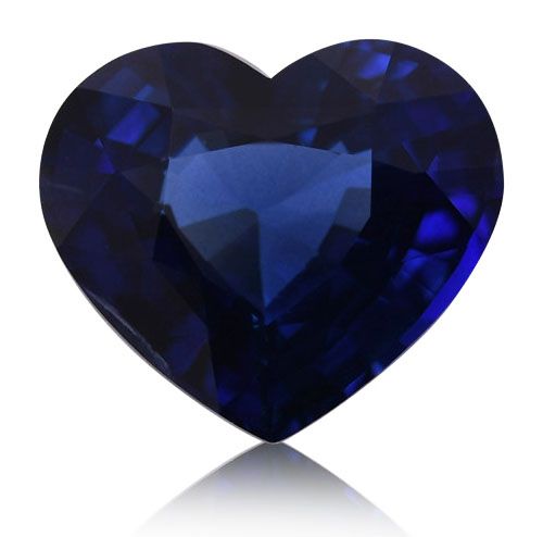 Szafir 3,03 ct, niebieski, szlif serce