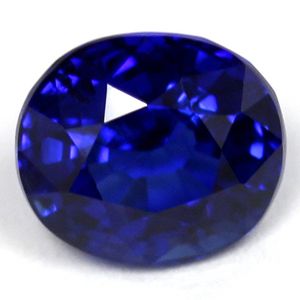 Szafir 1,23 ct, niebieski, szlif owalny