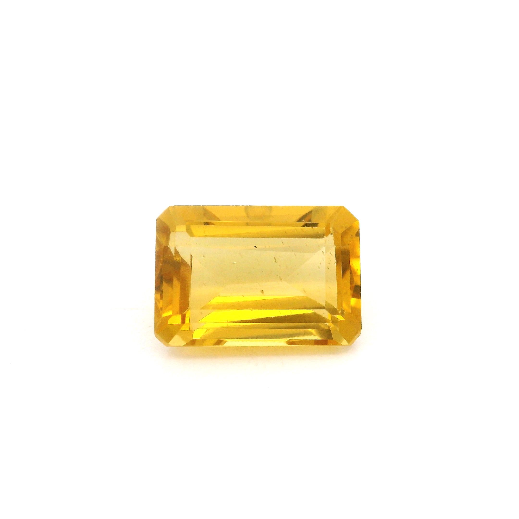 Heliodor 3,51 ct, żółty, szlif ośmiokątny