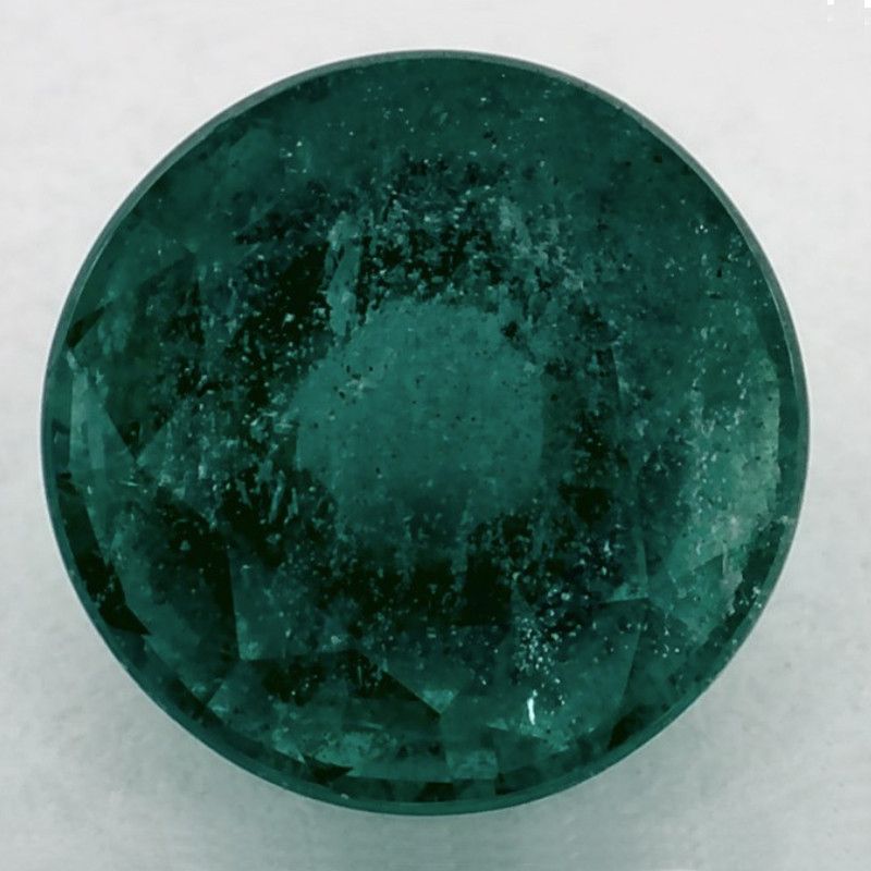 Szmaragd 1,65 ct, zielony, szlif okrągły